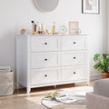 Homhougo Dresser for Bedroom Black with 5 Drawers, Tall Wood Organizer Storage Cabinet with Round Handle, Drawer Dresser for Closet, Living Room, Hallway, Nursery, Kids Bedroom