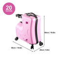 VAHIGCY Kids Luggage, Kids Ride - on Luggage with Spinner Wheels Suitcase, Kid'S Ride - on Suitcase Help Your Child Relax, Carry on Trolley Luggage with Password Lock, 20"