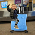 VAHIGCY Kids Luggage, Kids Ride - on Luggage with Spinner Wheels Suitcase, Kid'S Ride - on Suitcase Help Your Child Relax, Carry on Trolley Luggage with Password Lock, 20"