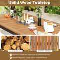 Tangkula 9 Pieces Patio Dining Set for 8 Outdoor Rectangular Patio Table