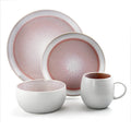 Elama Mocha Mauve 16 Piece Stoneware Dinnerware Set in Purple