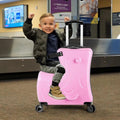 VAHIGCY Kids Luggage, Kids Ride - on Luggage with Spinner Wheels Suitcase, Kid'S Ride - on Suitcase Help Your Child Relax, Carry on Trolley Luggage with Password Lock, 20"