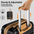 5 Piece Luggage Sets and Travel Duffel Bag, ABS Hardshell Hardside Checked Luggage with TSA Lock and Double Spinner Wheels Suitcase, Deep Blue