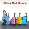 VAHIGCY Kids Luggage, Kids Ride - on Luggage with Spinner Wheels Suitcase, Kid'S Ride - on Suitcase Help Your Child Relax, Carry on Trolley Luggage with Password Lock, 20"
