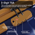 5 Piece Luggage Sets and Travel Duffel Bag, ABS Hardshell Hardside Checked Luggage with TSA Lock and Double Spinner Wheels Suitcase, Deep Blue