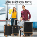 5 Piece Luggage Sets and Travel Duffel Bag, ABS Hardshell Hardside Checked Luggage with TSA Lock and Double Spinner Wheels Suitcase, Deep Blue