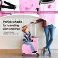 VAHIGCY Kids Luggage, Kids Ride - on Luggage with Spinner Wheels Suitcase, Kid'S Ride - on Suitcase Help Your Child Relax, Carry on Trolley Luggage with Password Lock, 20"