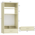 Homieasy 25wall - Mounted Closet System with Magnetic Pegboard & Drawers, Space - Saving Vanity Storage Organizer with Shelves for Bedroom, Entryway, Mudroomwhite