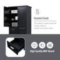 Bathroom Cabinet, 62.2" Tall Storage Cabinet with Doors and Shelves, Freestanding Linen Closet for Bathroom, Kitchen, Living Room, Grey